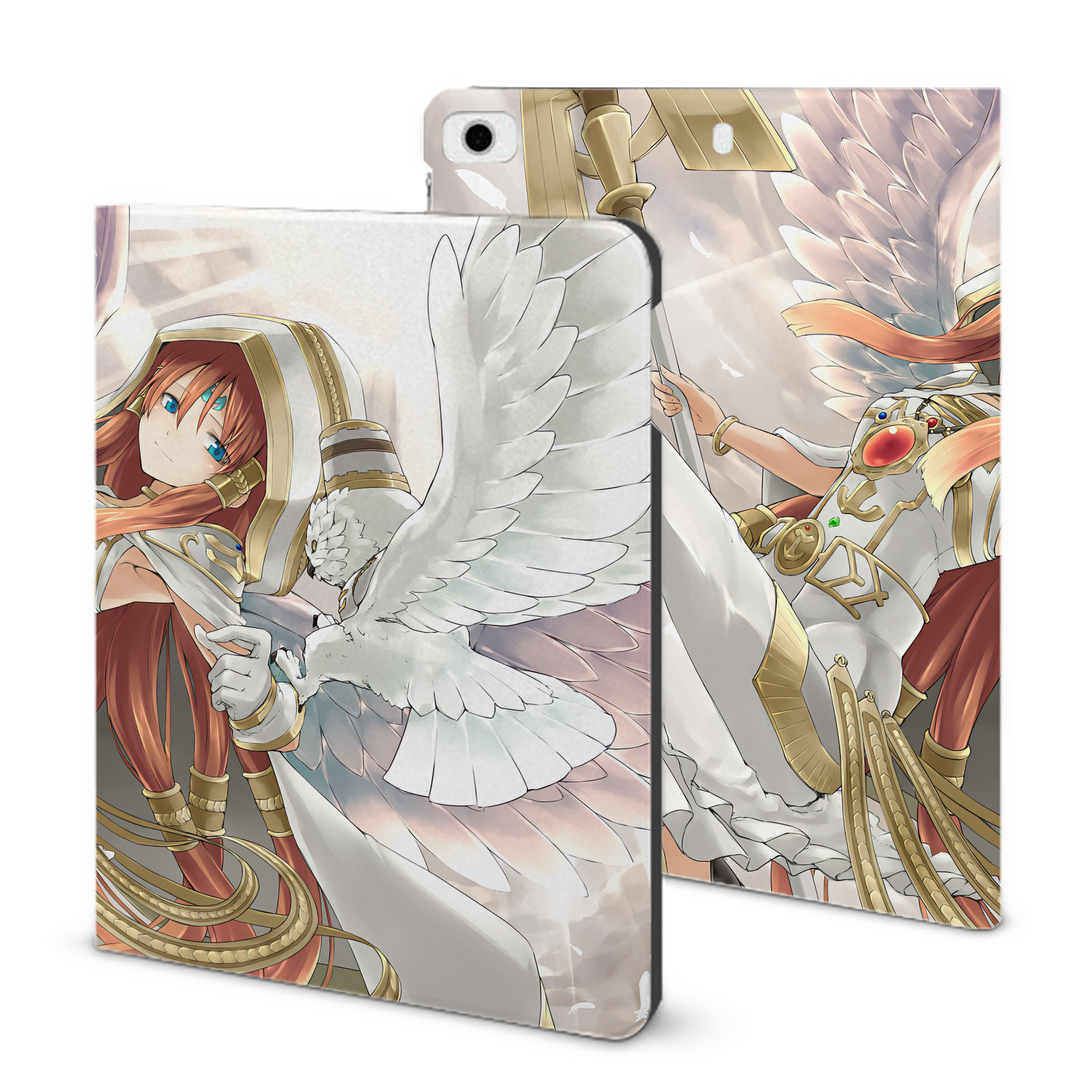 （画像用） 遊☆戯☆王 Yu-Gi-Oh! IPad ケース ブック型 PUレザー TPU 耐衝撃 軽量 薄型 ペン収納なし 全面保護 IPad 各モデル対応